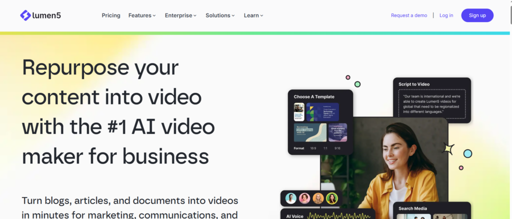 AI video generator example