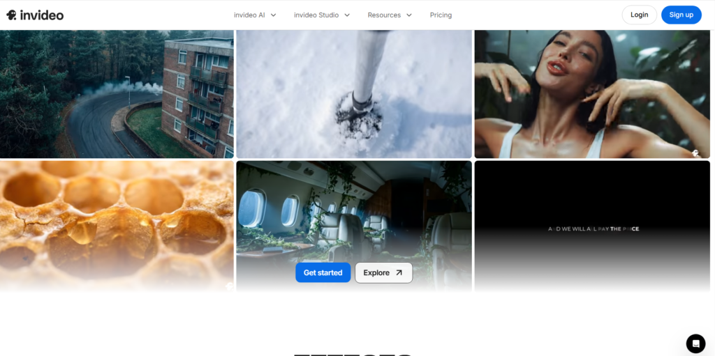 nVideo AI video editor interface showing text to video generation 2026