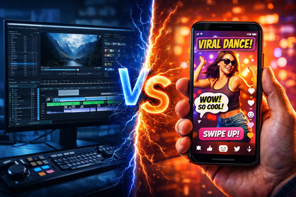 InVideo vs Fliki comparison: InVideo AI video editor interface 2026