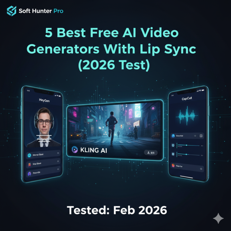 Comparison of 5 best free AI video generators with lip sync in 2026, including HeyGen and Kling AI.