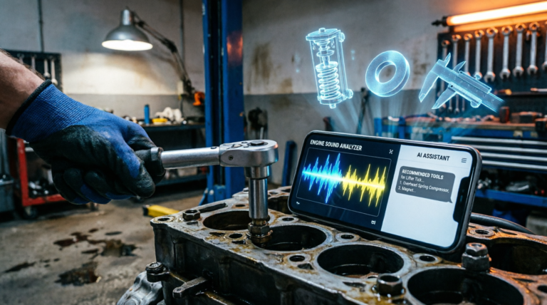 How to use AI to find car repair tools for fixing engine lifter tick